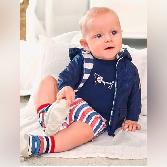 MAYORAL NEW WITH TAGS Jacket Baby Boy Navy Blue Mayoral Navy blue 6-9 Months - Picture 1 of 6